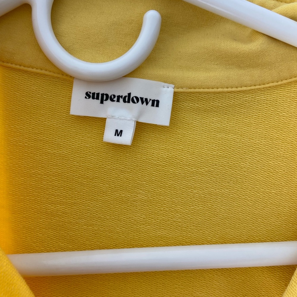 Superdown yellow cropped jacket
